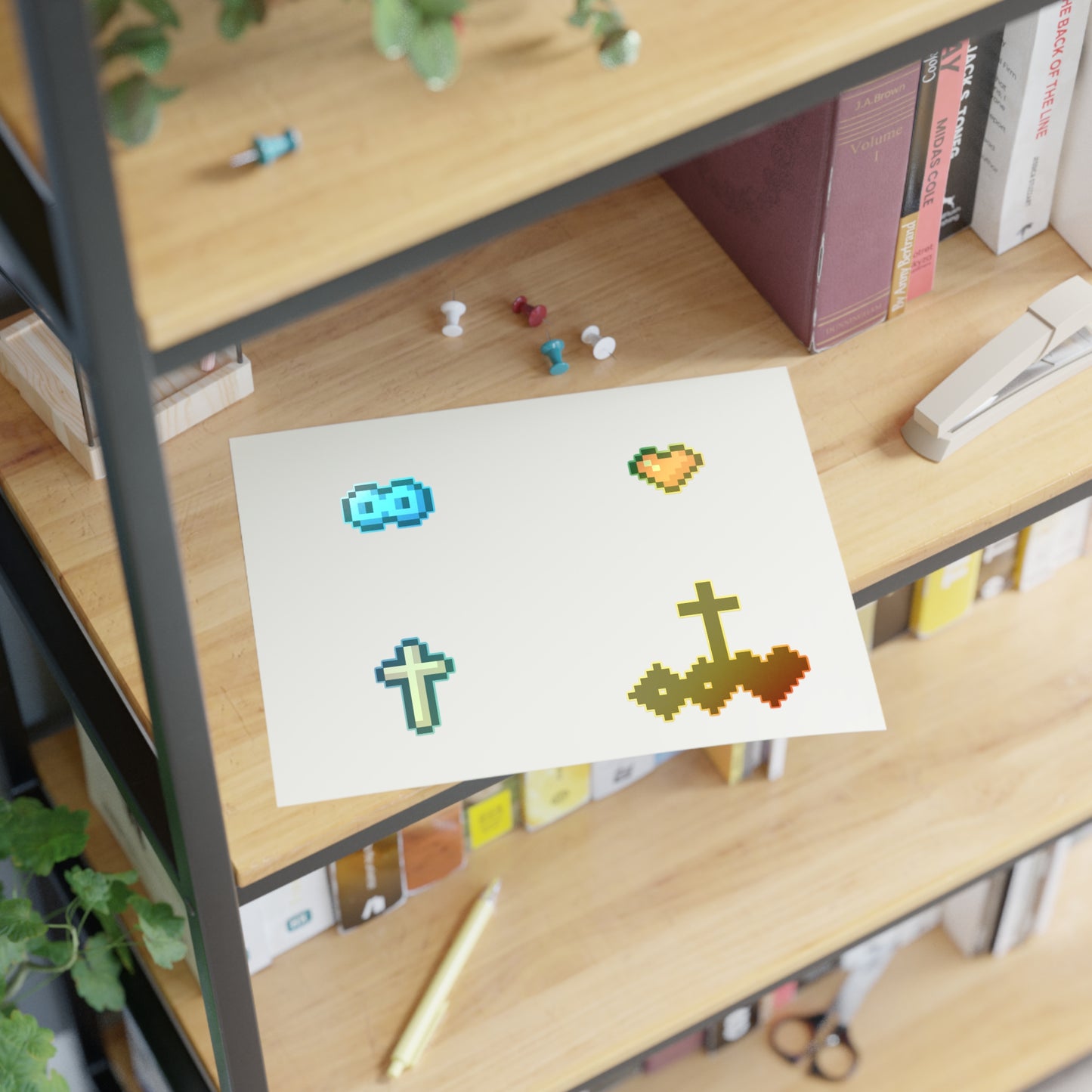 Pixel Heartily Icon Sticker Pack