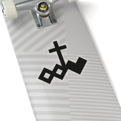 Black Kiss-Cut Logo Sticker