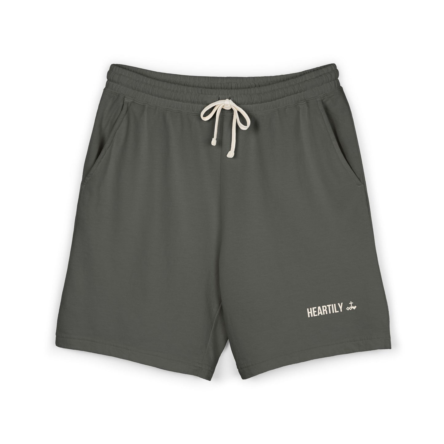 Lightweight Garment-Dyed Fleece Sweat Shorts