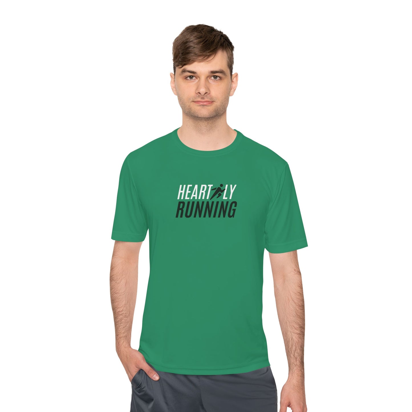 Heartily Running Moisture-Wicking Performance Tee