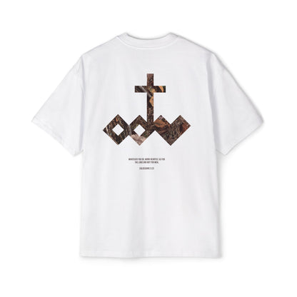 Heartily Men's Camo Logo Heavy Oversized Tee
