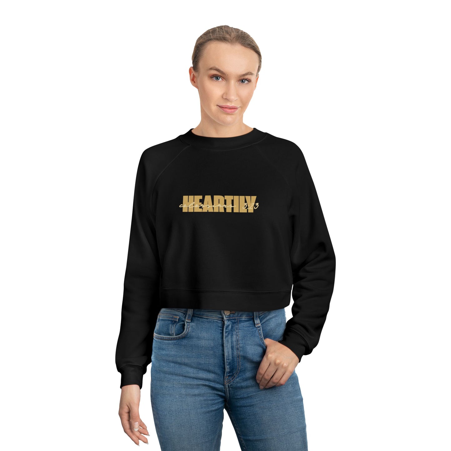 Heartily & Verse Women's Cropped Fleece Pullover