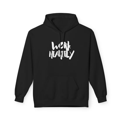 Marker "Work Heartily" Unisex Fleece Hoodie