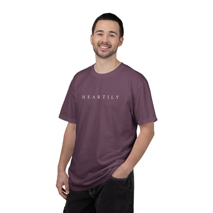 Plain Heartily Scripture T-Shirt