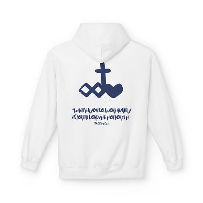 Marker "Work Heartily" Unisex Fleece Hoodie