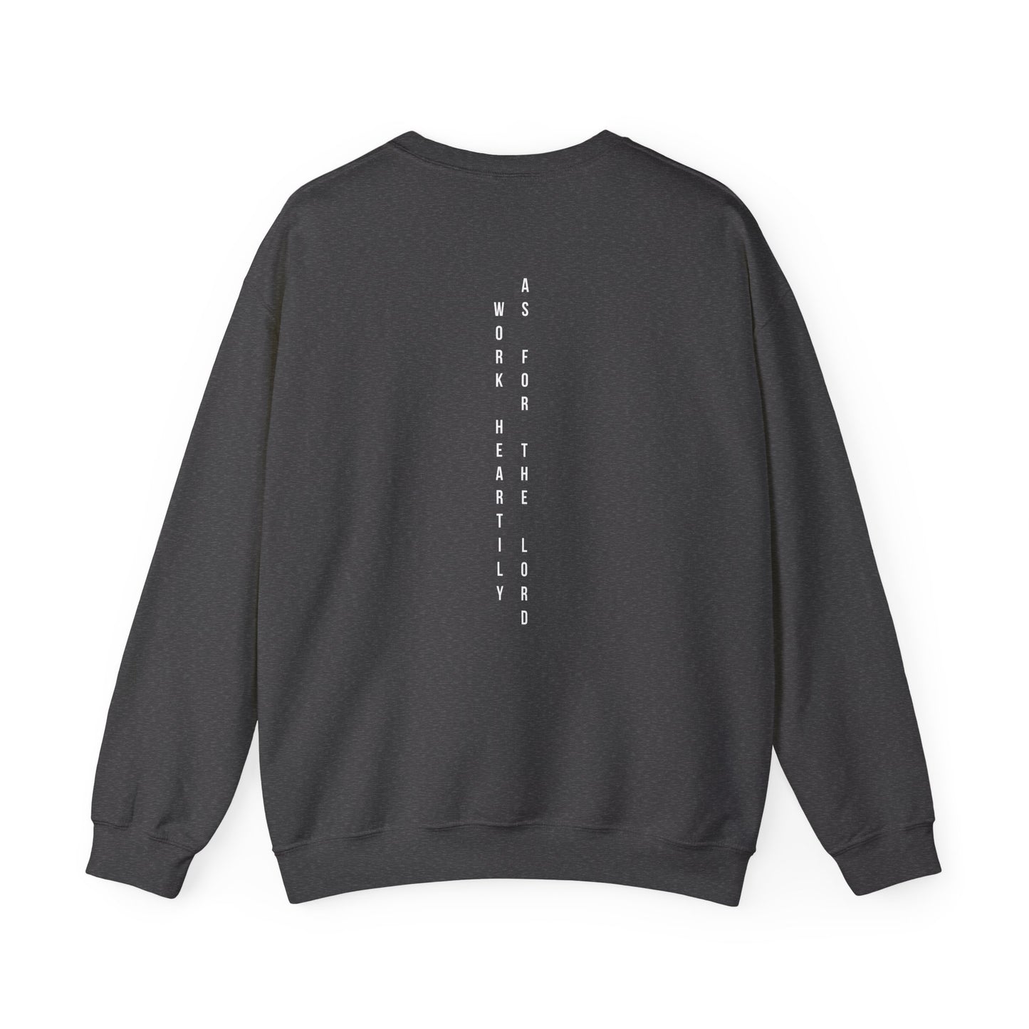 Vertical Text Crewneck Sweatshirt