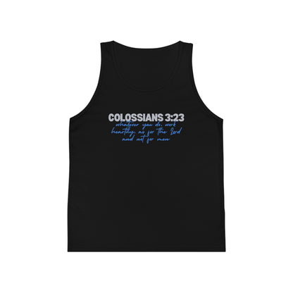 Colossians 3:23 Scripture Kids Tank Top