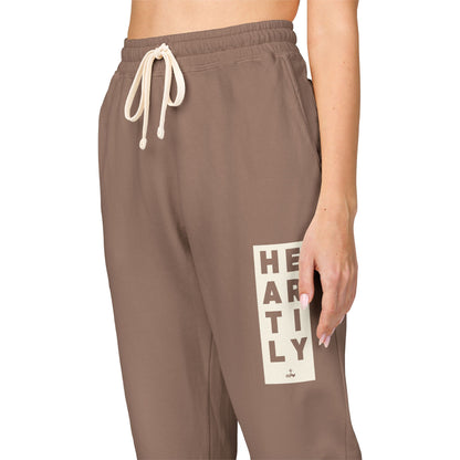 Block Border Heartily Garment-Dyed Fleece Joggers