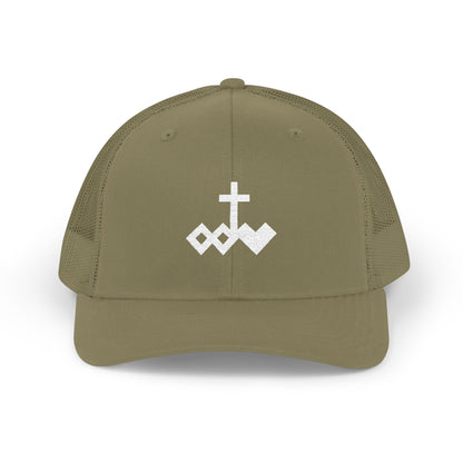 Embroidered Logo Snapback Trucker Cap