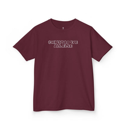 "Christ Above All Else" Kids Minimalist Graphic Tee