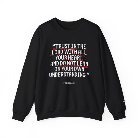 'Trust in the Lord' Proverbs 3:5 Crewneck Sweatshirt