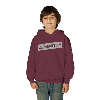 Bordered Name & Logo Youth Hoodie