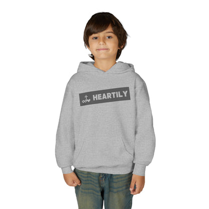 Bordered Name & Logo Youth Hoodie