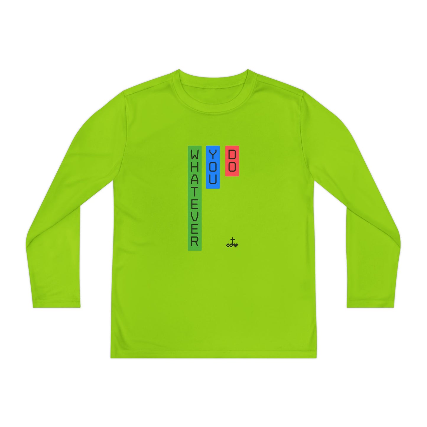 Vertical Block 'Whatever You Do' Youth Long Sleeve Tee