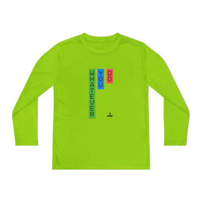 Vertical Block 'Whatever You Do' Youth Long Sleeve Tee
