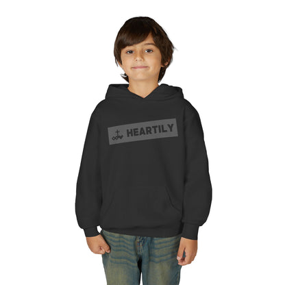 Bordered Name & Logo Youth Hoodie