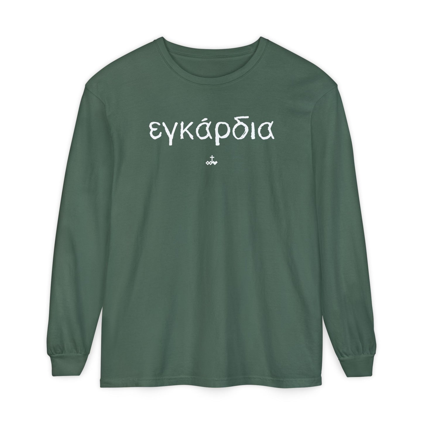 Unisex Greek "Heartily" Long Sleeve T-Shirt