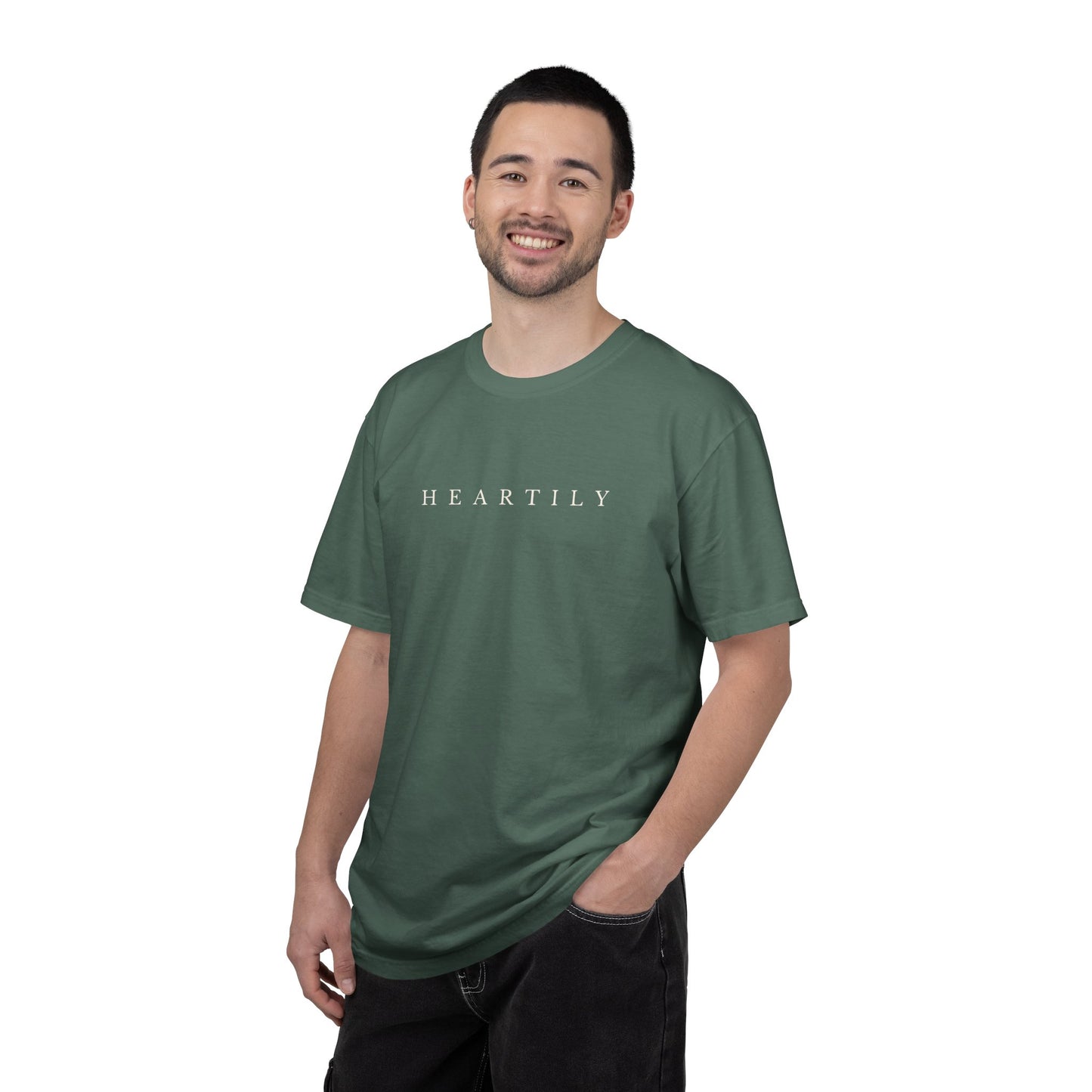 Plain Heartily Scripture T-Shirt