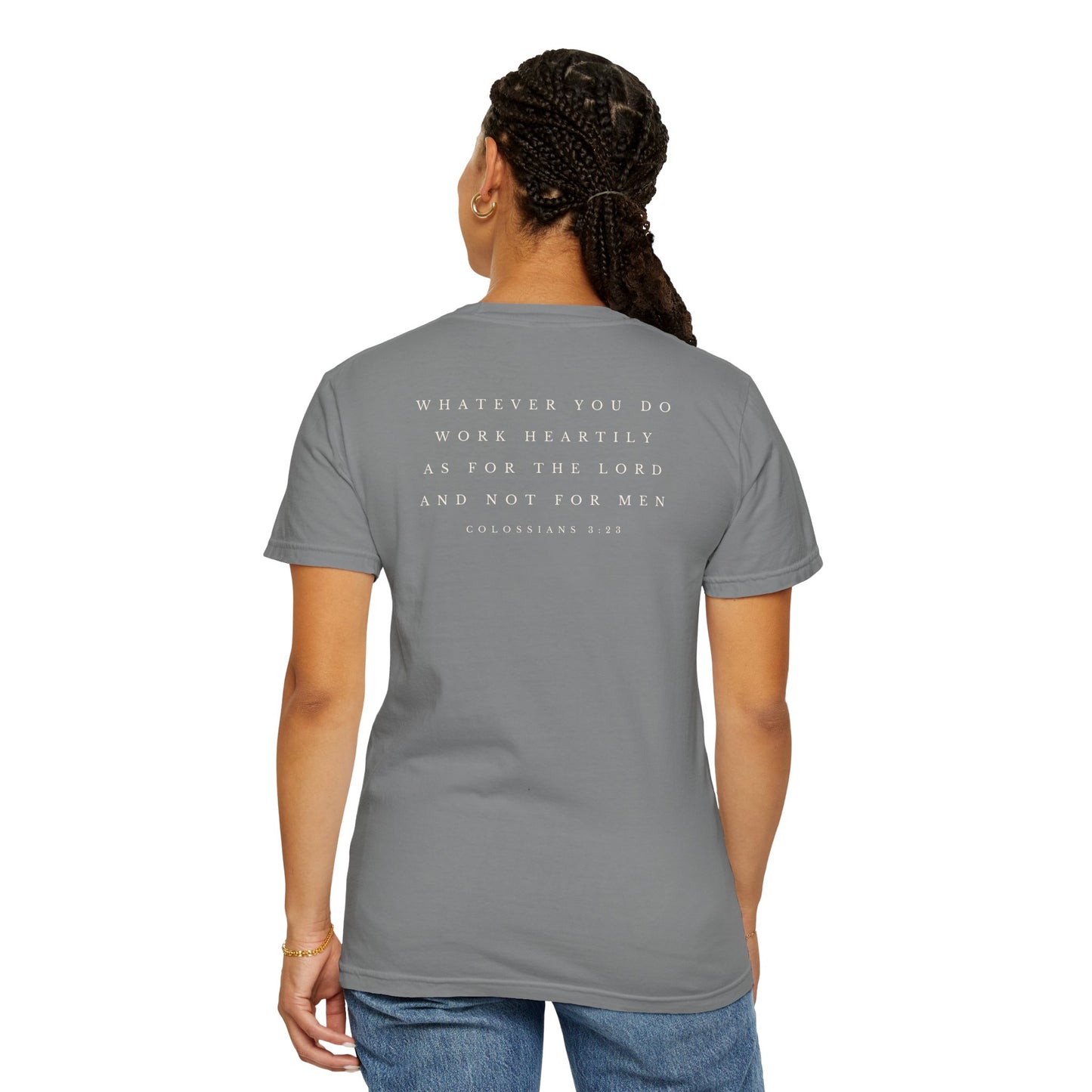 Plain Heartily Scripture T-Shirt