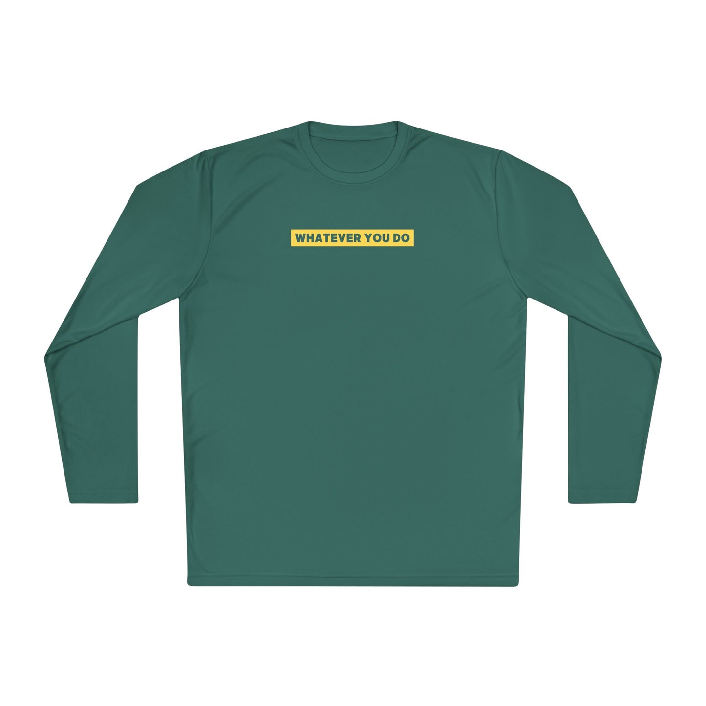 Block Border Text Performance Long Sleeve Tee