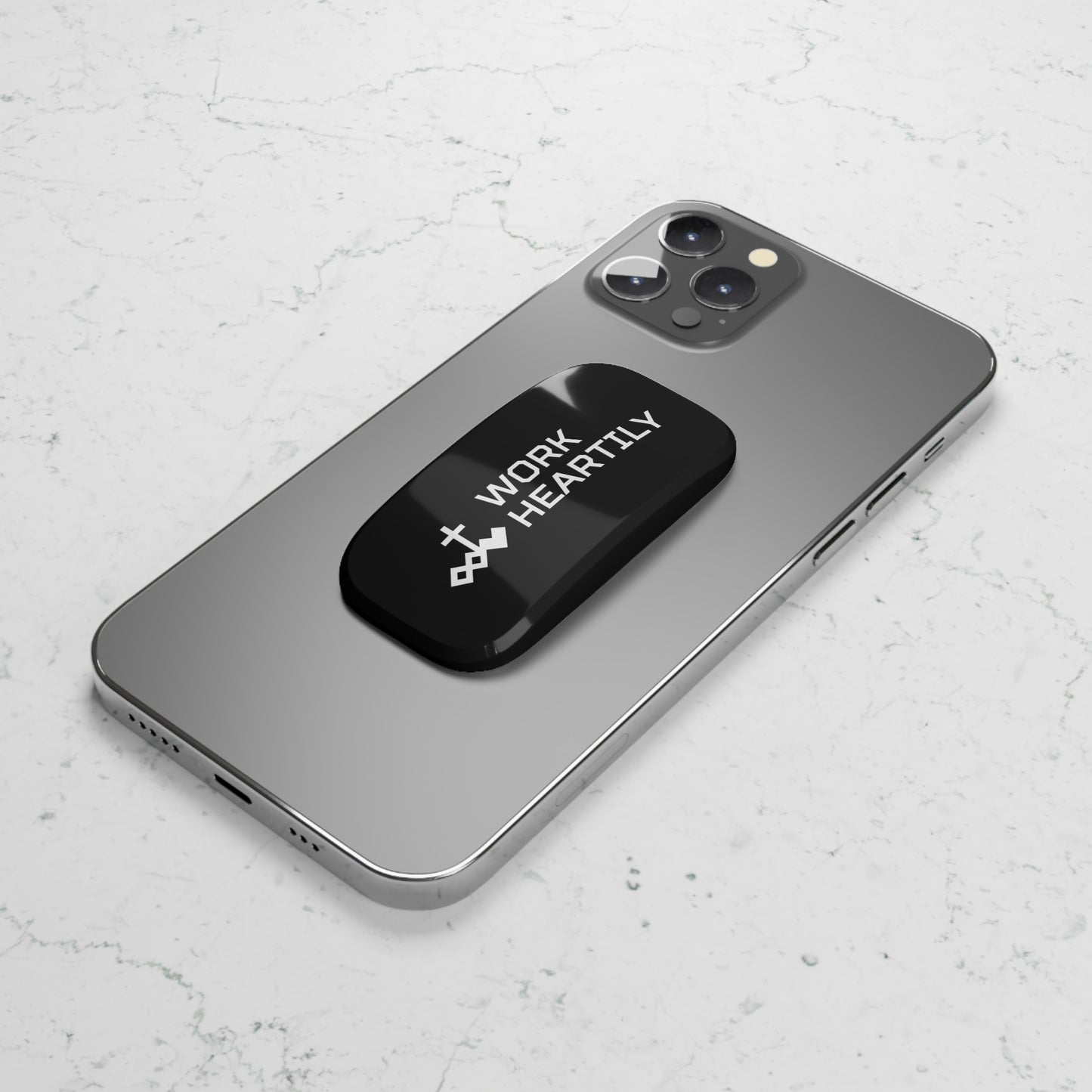 Work Heartily Click-On Phone Stand