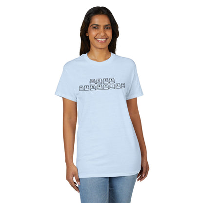 'Work Heartily' Keyboard T-Shirt