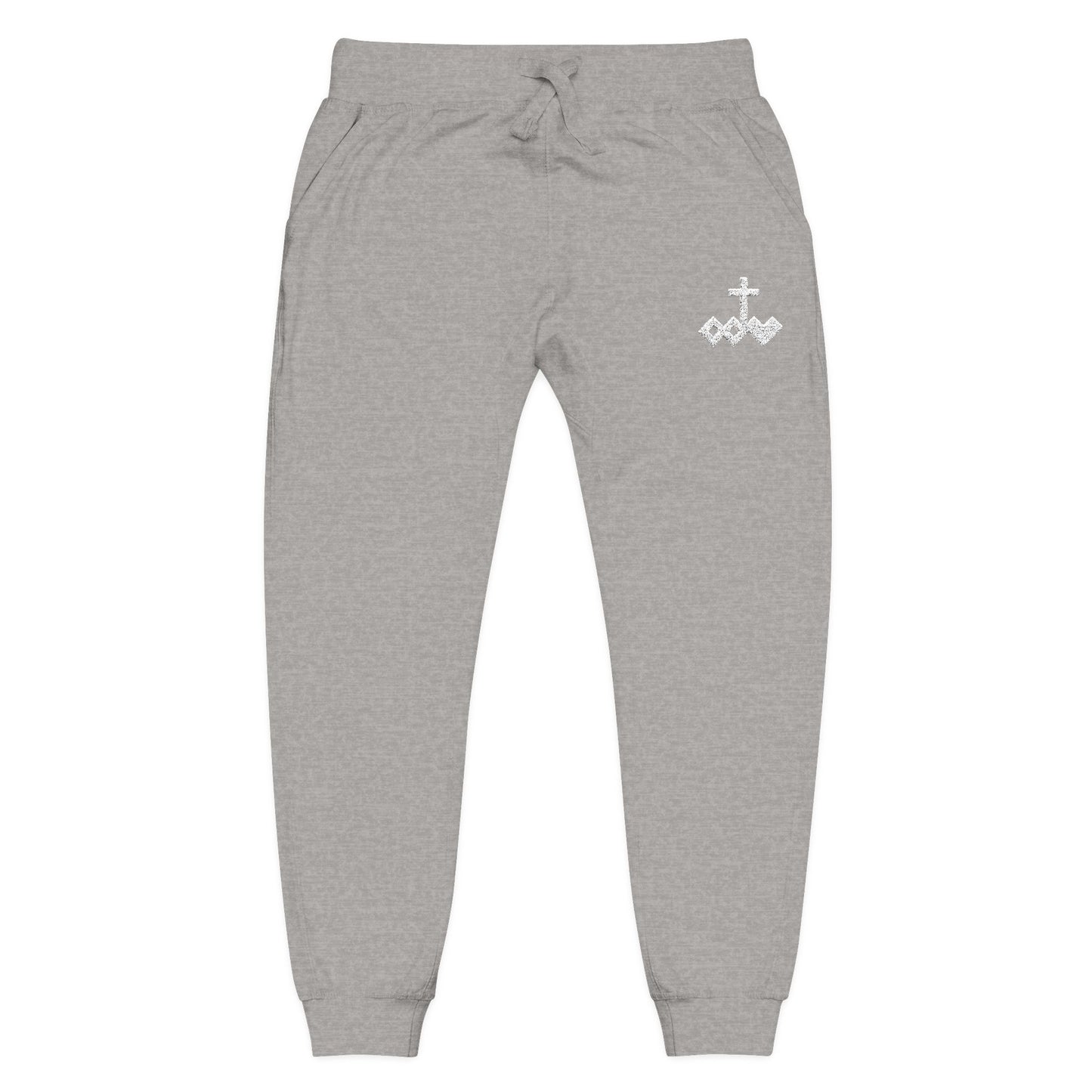 Embroidered Unisex Coral Fleece Jogger Sweatpants