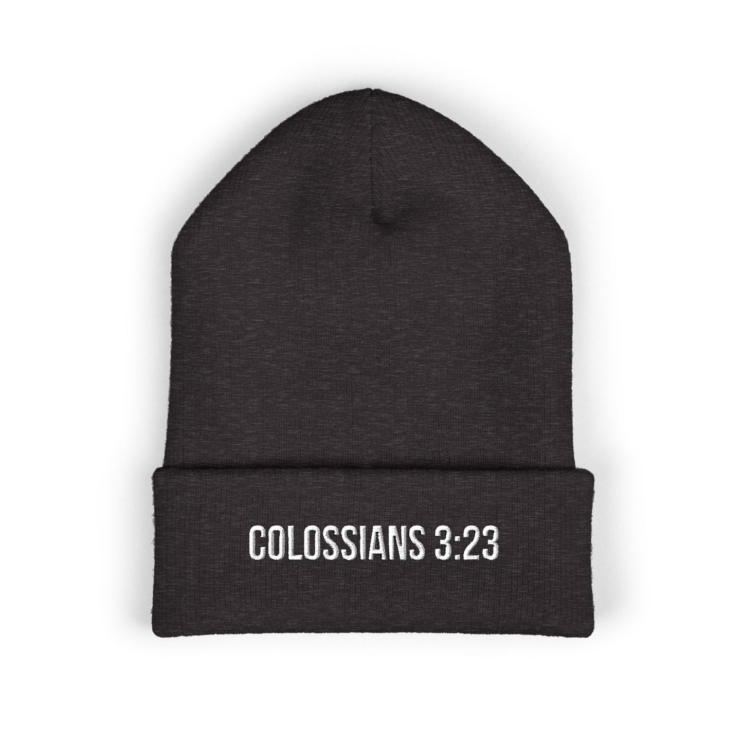 Colossians 3:23 Embroidered Beanie