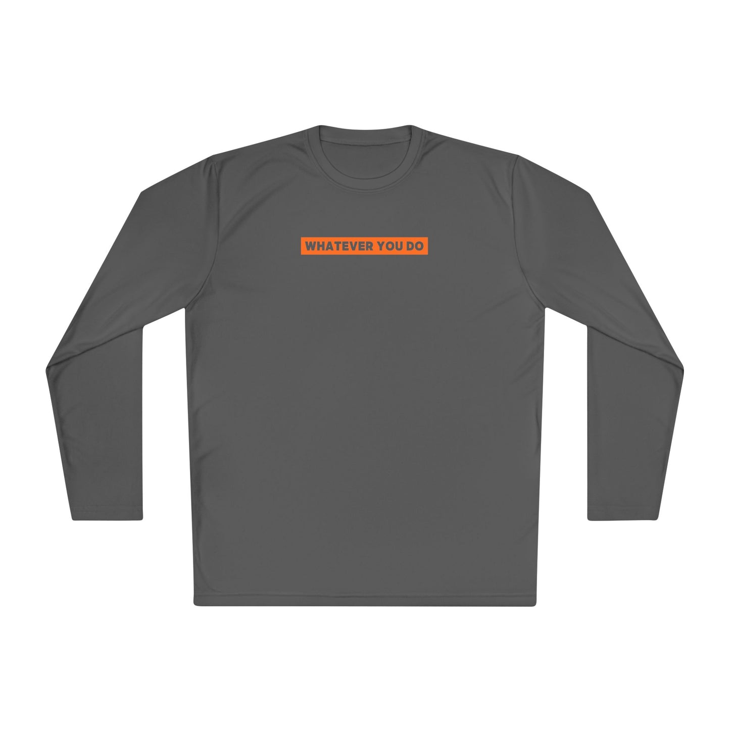 Block Border Text Performance Long Sleeve Tee