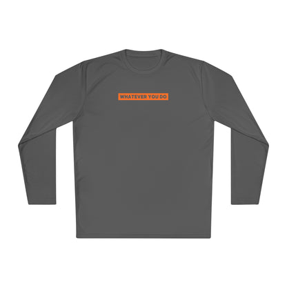 Block Border Text Performance Long Sleeve Tee
