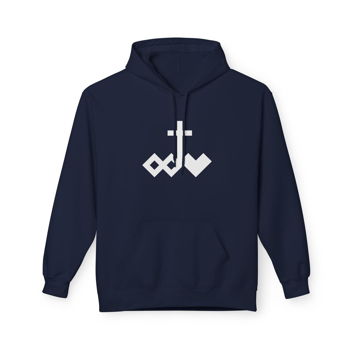 Logo Minimalist Graphic Fleece Hoodie
