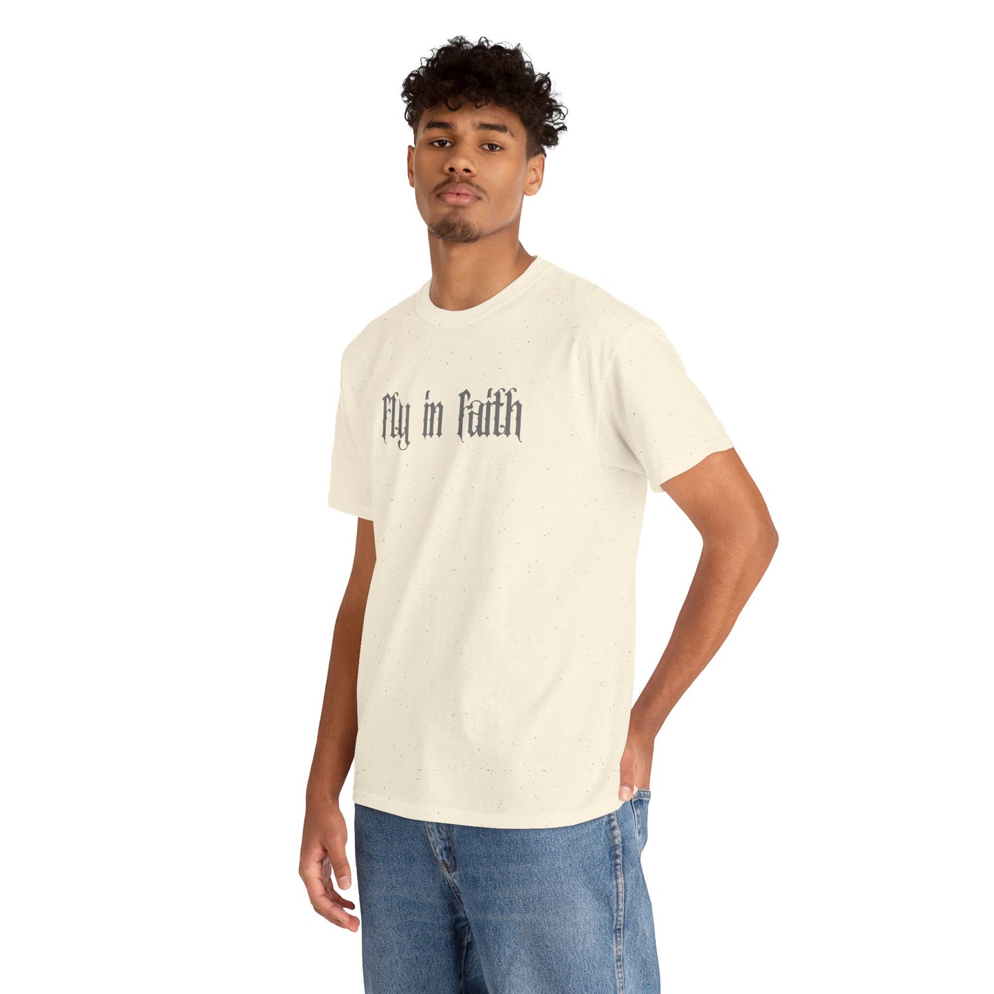 Fly in Faith Gothic Script T-Shirt