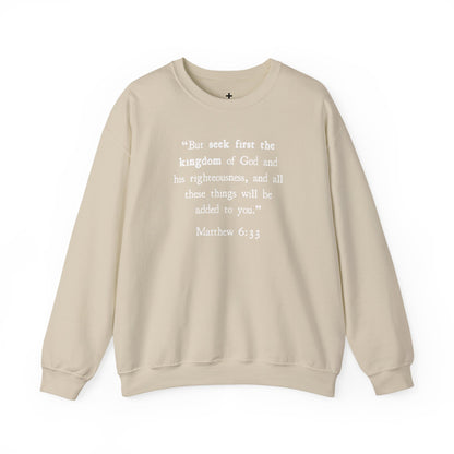 Unisex Matthew 6:33 Crewneck Sweatshirt