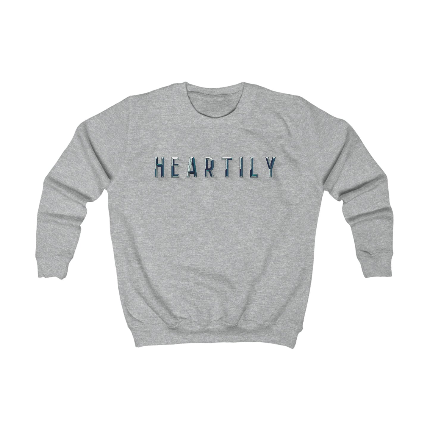 Chiseled Block Heartily Kids Crewneck Sweatshirt