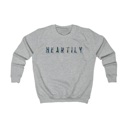 Chiseled Block Heartily Kids Crewneck Sweatshirt