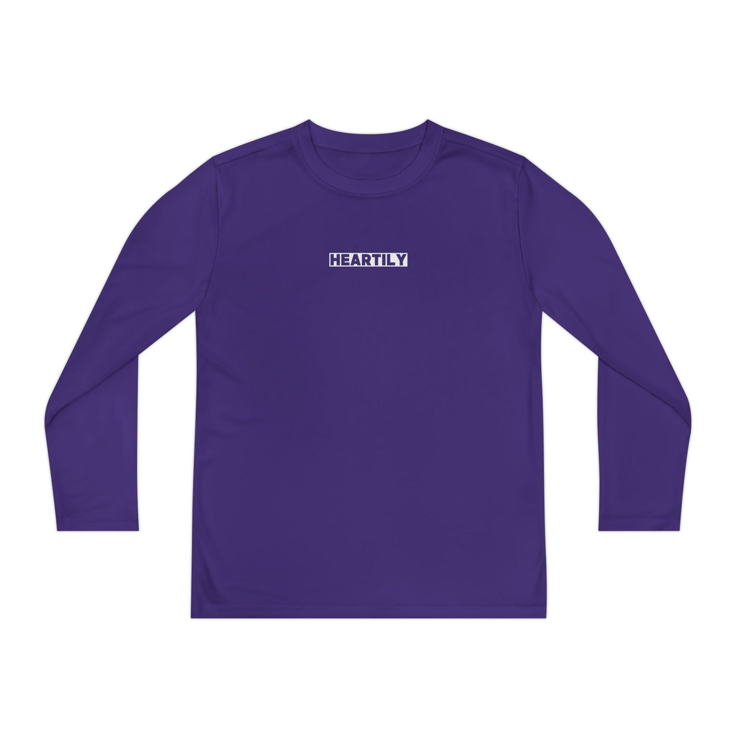 Block Font Youth Long Sleeve Tee
