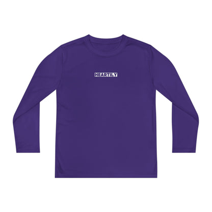 Block Font Youth Long Sleeve Tee
