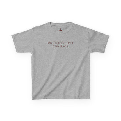 "Christ Above All Else" Kids Minimalist Graphic Tee