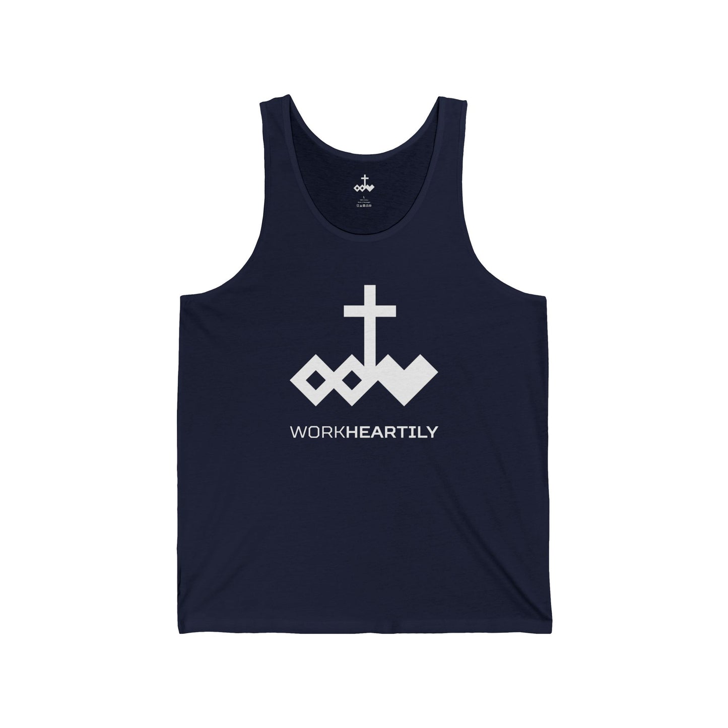 Logo & 'Work Heartily' Tank Top