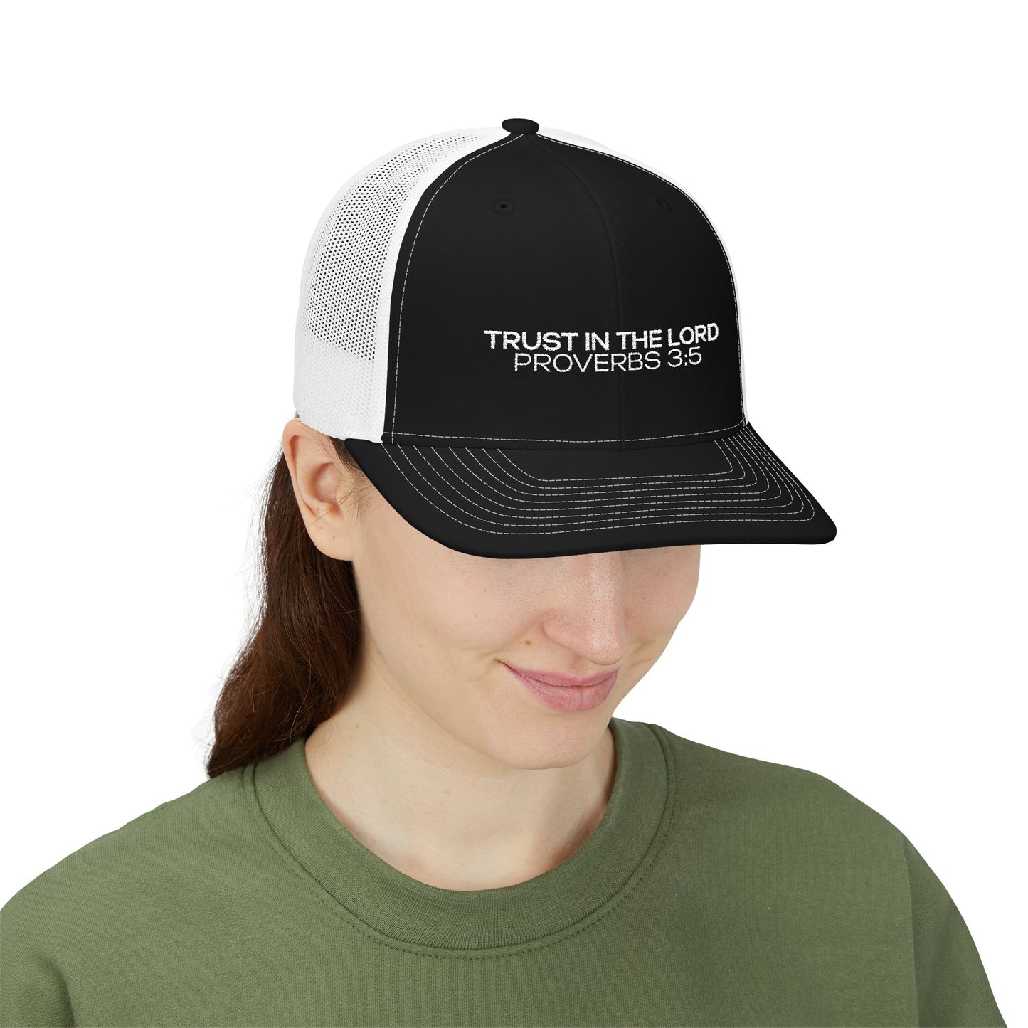 Trust in the Lord Embroidered Trucker Cap