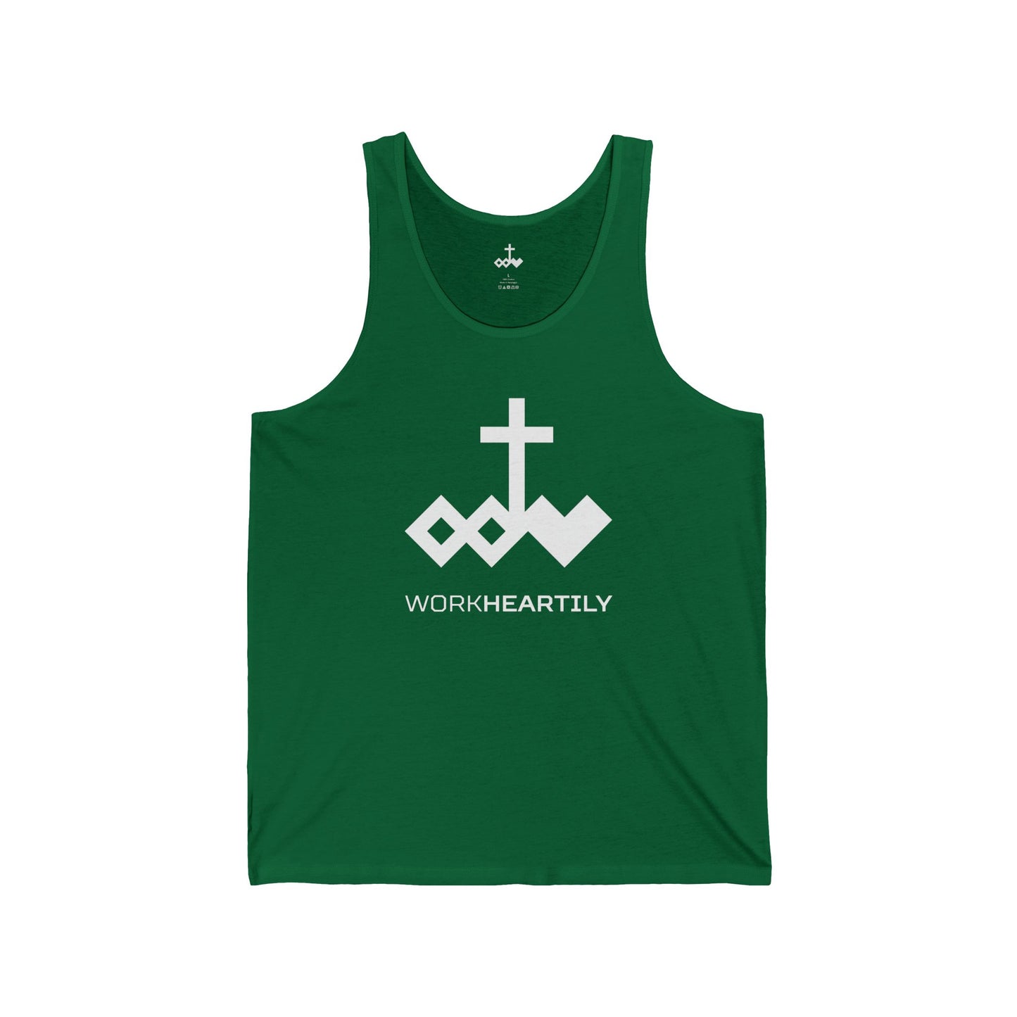 Logo & 'Work Heartily' Tank Top