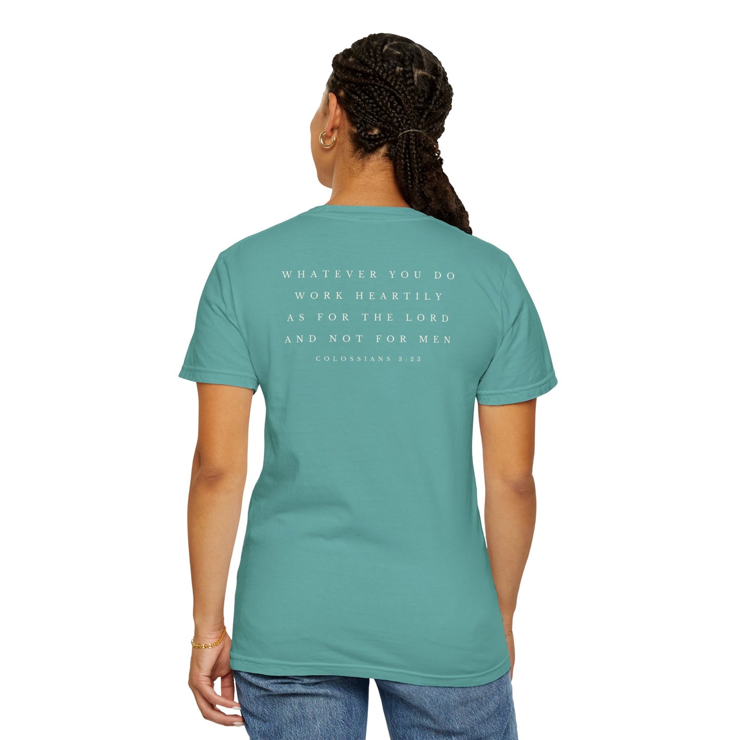 Plain Heartily Scripture T-Shirt