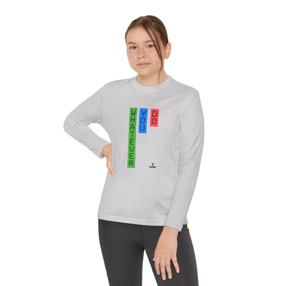 Vertical Block 'Whatever You Do' Youth Long Sleeve Tee