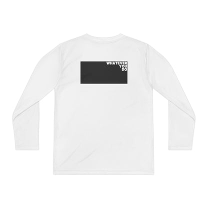 Block Font Youth Long Sleeve Tee