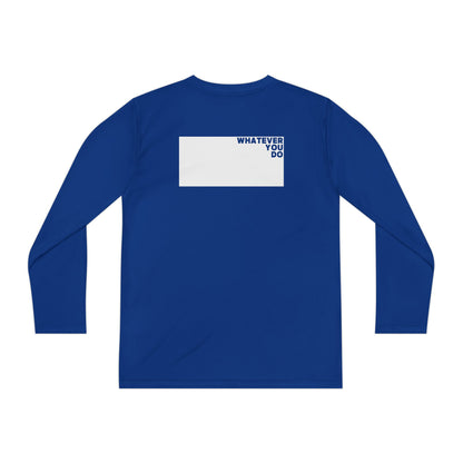 Block Font Youth Long Sleeve Tee