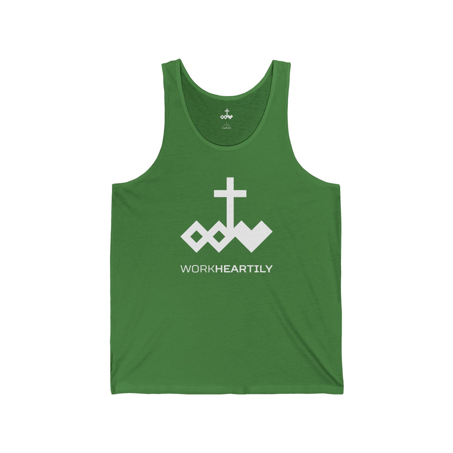 Logo & 'Work Heartily' Tank Top