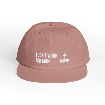 'I Don't Work for Man' Embroidered Snapback Surf Cap