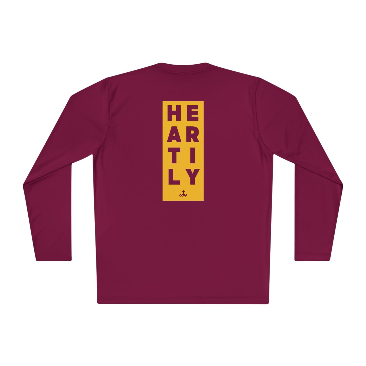 Block Border Text Performance Long Sleeve Tee