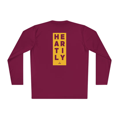 Block Border Text Performance Long Sleeve Tee