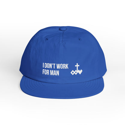 'I Don't Work for Man' Embroidered Snapback Surf Cap